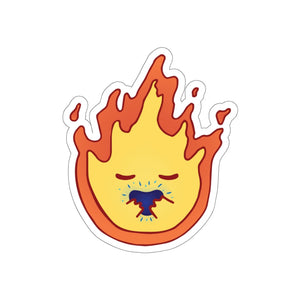 Calcifer Blue Heart Sticker