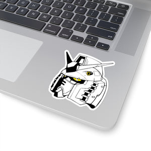 Black and white RX-78-2 Gundam Vinyl Sticker, Best Friend Gift, Cute Stickers, Food Decal, Macbook Decal, Stickers Macbook Pro