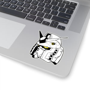 Black and white RX-78-2 Gundam Vinyl Sticker, Best Friend Gift, Cute Stickers, Food Decal, Macbook Decal, Stickers Macbook Pro
