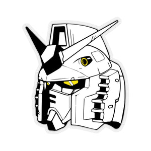 Black and white RX-78-2 Gundam Vinyl Sticker, Best Friend Gift, Cute Stickers, Food Decal, Macbook Decal, Stickers Macbook Pro
