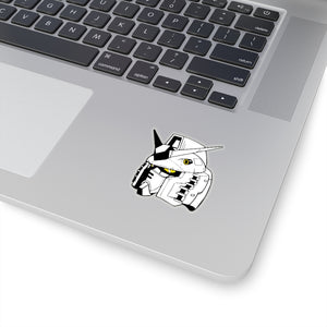 Black and white RX-78-2 Gundam Vinyl Sticker, Best Friend Gift, Cute Stickers, Food Decal, Macbook Decal, Stickers Macbook Pro