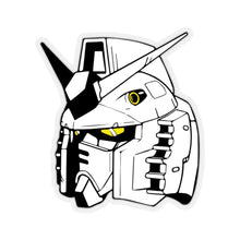 Load image into Gallery viewer, Black and white RX-78-2 Gundam Vinyl Sticker, Best Friend Gift, Cute Stickers, Food Decal, Macbook Decal, Stickers Macbook Pro
