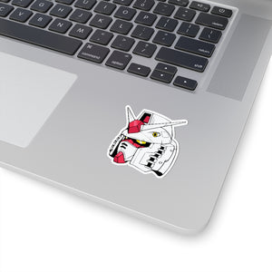 white classic gundam HG 1/60 rx-78-2 sticker laptop decal