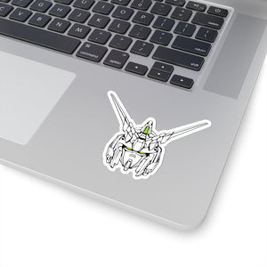 white decal gundam sticker for laptop 