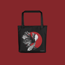 Load image into Gallery viewer, half moon beta tote bag grocery bag
