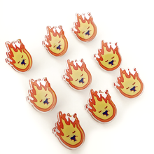 Load image into Gallery viewer, Calcifer ghibli pin
