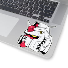 Load image into Gallery viewer, transparent classic gundam rx-78-2 sticker laptop decal coloured hand drawn handmade sticker
