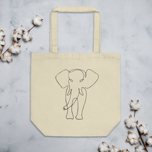 Load image into Gallery viewer, elephant eco tote bag for groceries
