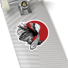 Load image into Gallery viewer, Half moon Betta Vinyl Sticker, Stickers Macbook Pro
