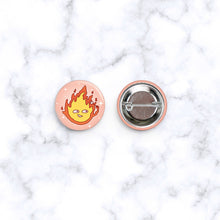 Load image into Gallery viewer, fire demon kawaii Japanese button badge
