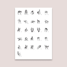 Load image into Gallery viewer, American sign language digital poster print
